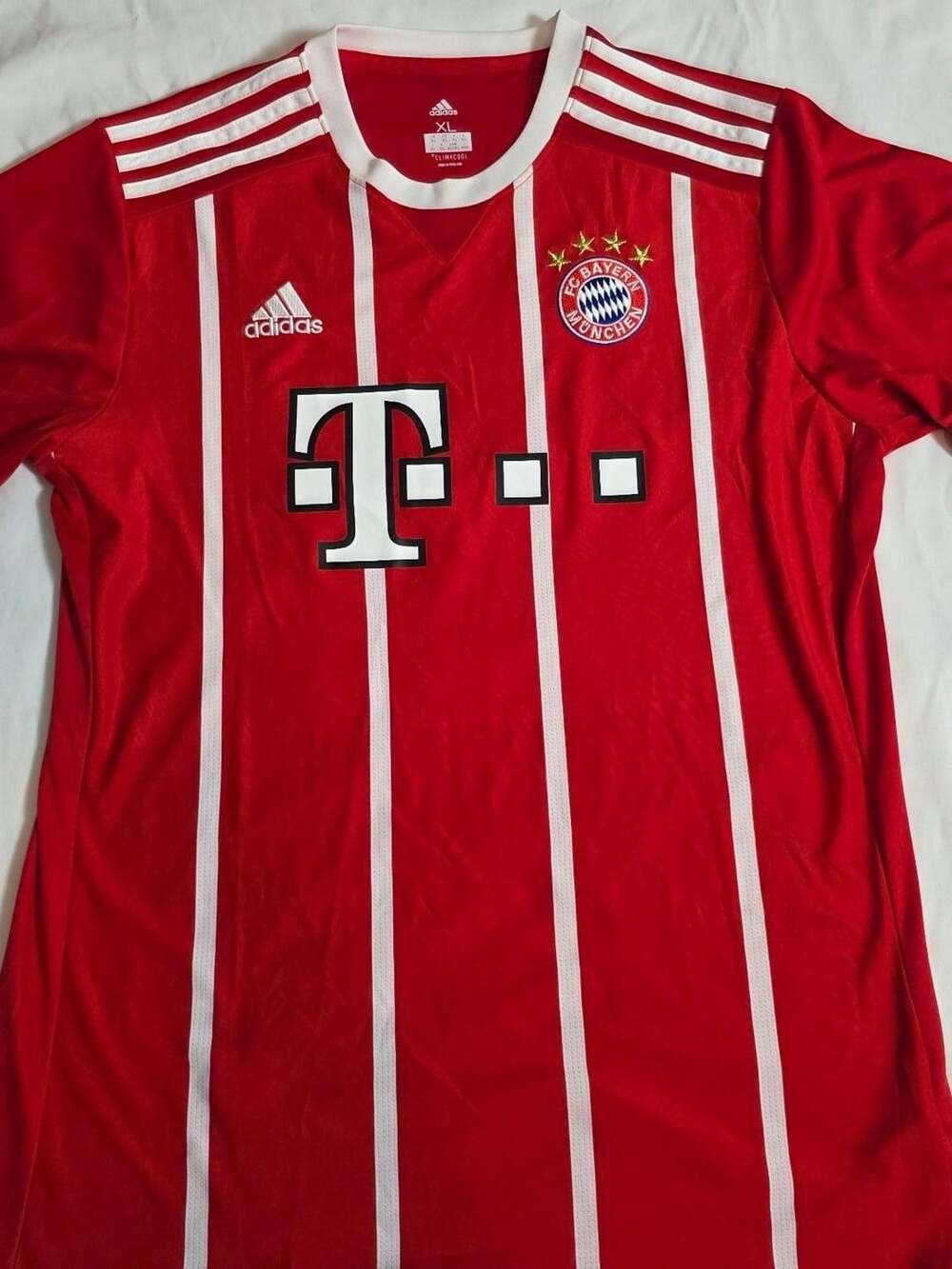 Adidas Bayern Munich Home Jersey Size XL Red Soccer Shirt